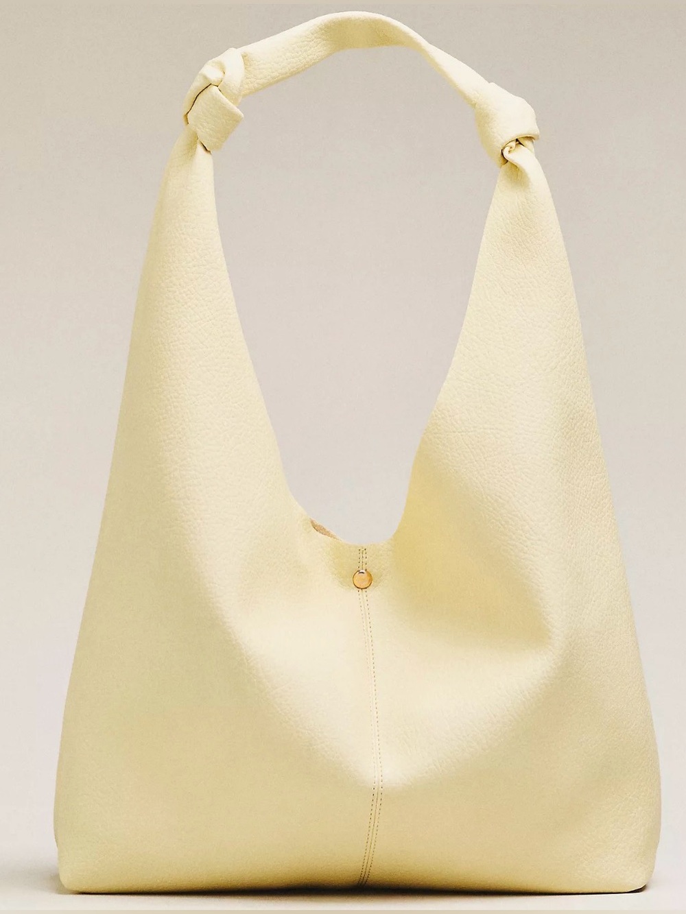 Anthropologie Love Knot Slouchy Bag in Butter Yellow - Picture 1 of 8